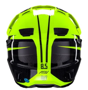 Capacete Leatt 8.5 Adventure com Óculos V25 Amarelo/Preto